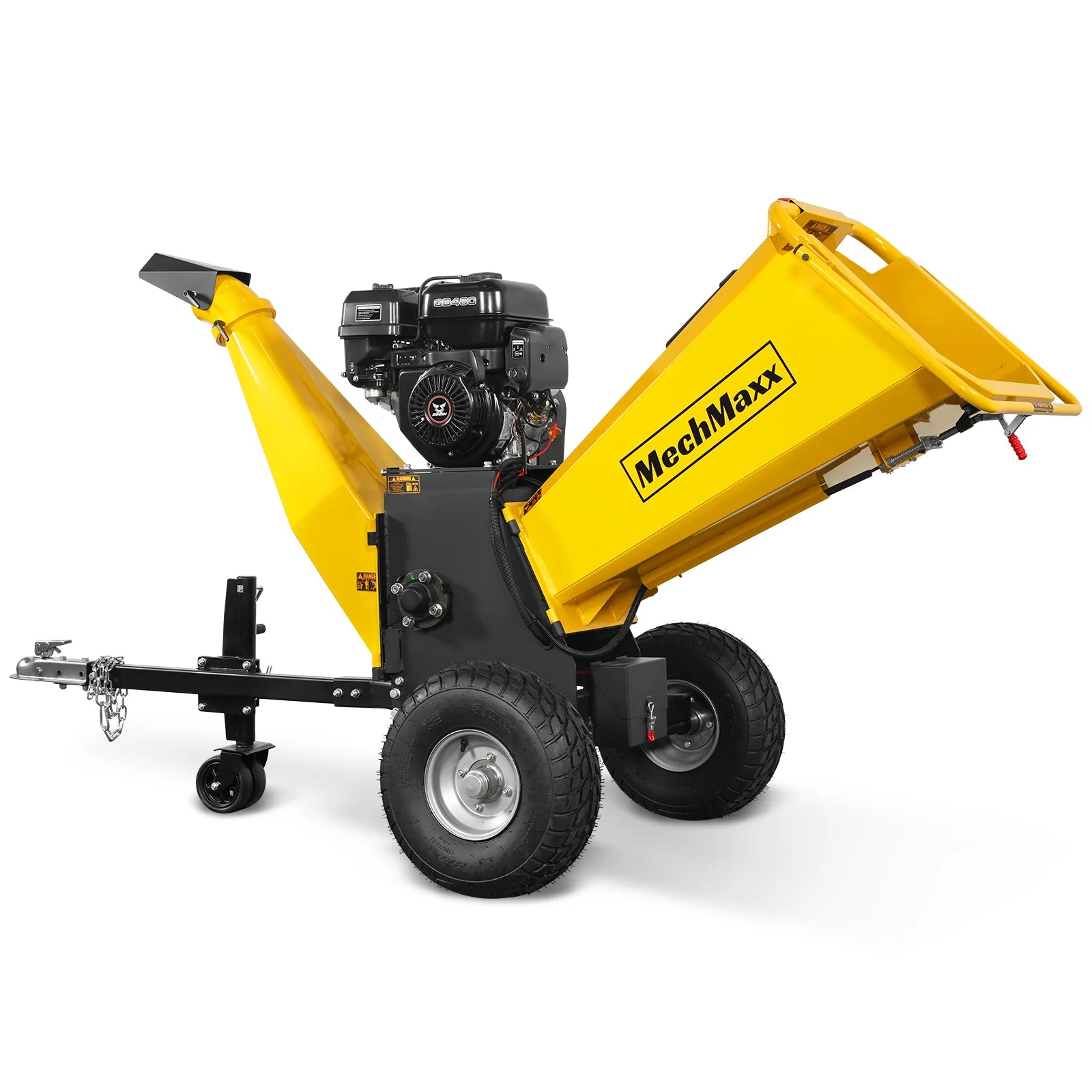MechMaxx 6 inch E-start ZONSEN 459cc 15hp Gasoline Engine Powered Drum Wood Chipper,  P4206