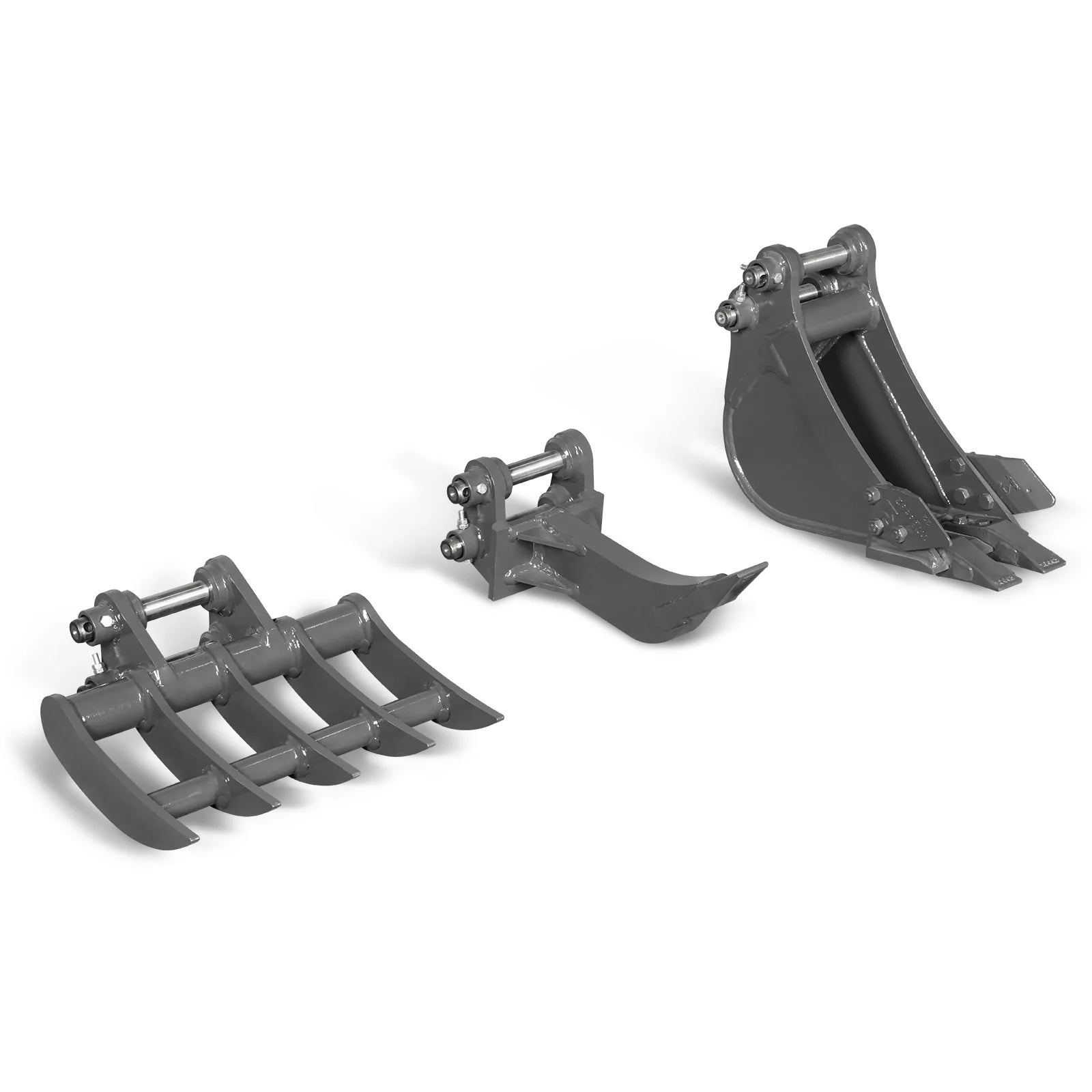 MechMaxx Attachment Set for Mini Compact Excavator MEC17, MEC17PRO