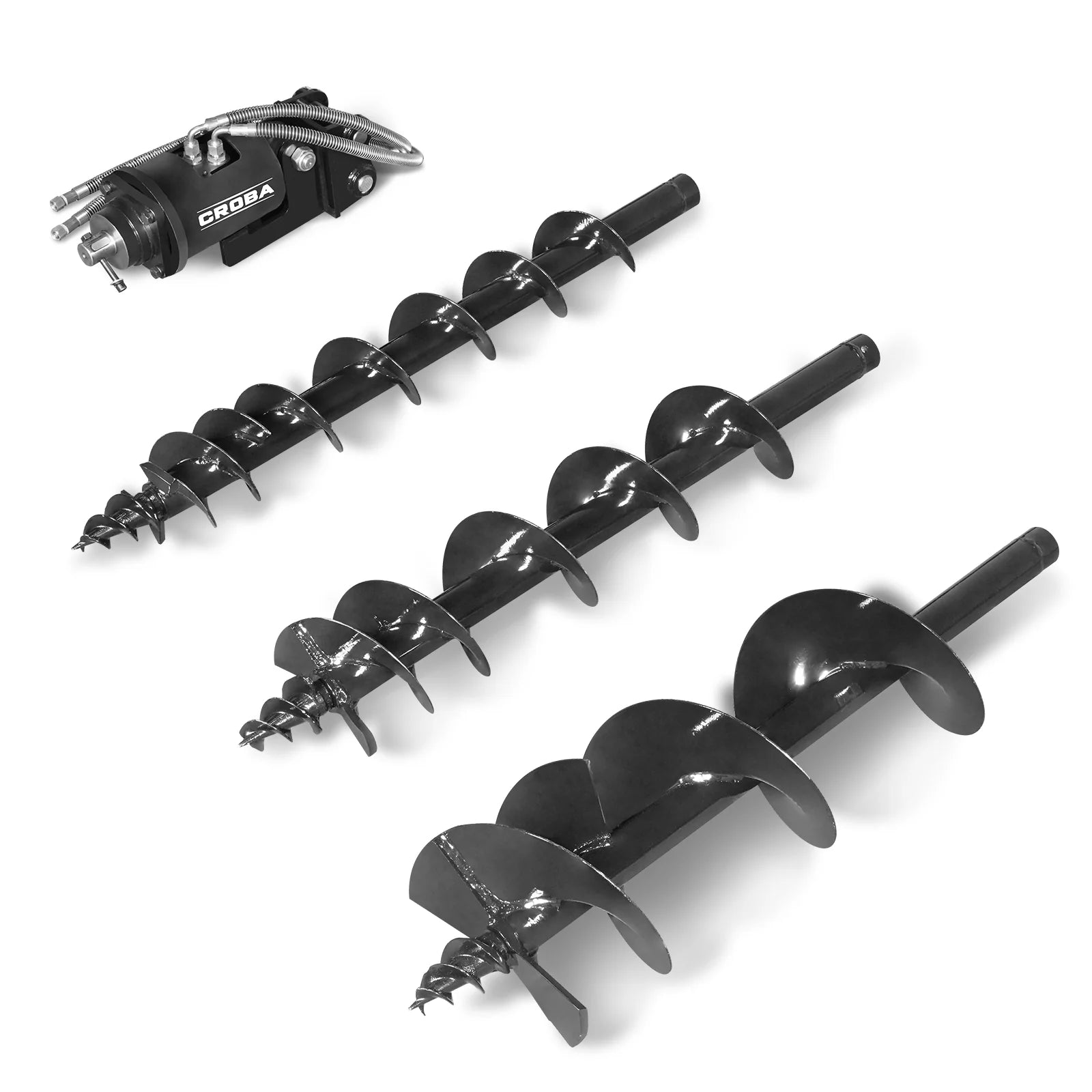 MechMaxx Three-Rod Auger for Mini Compact Excavator MEC17, MEC17PRO