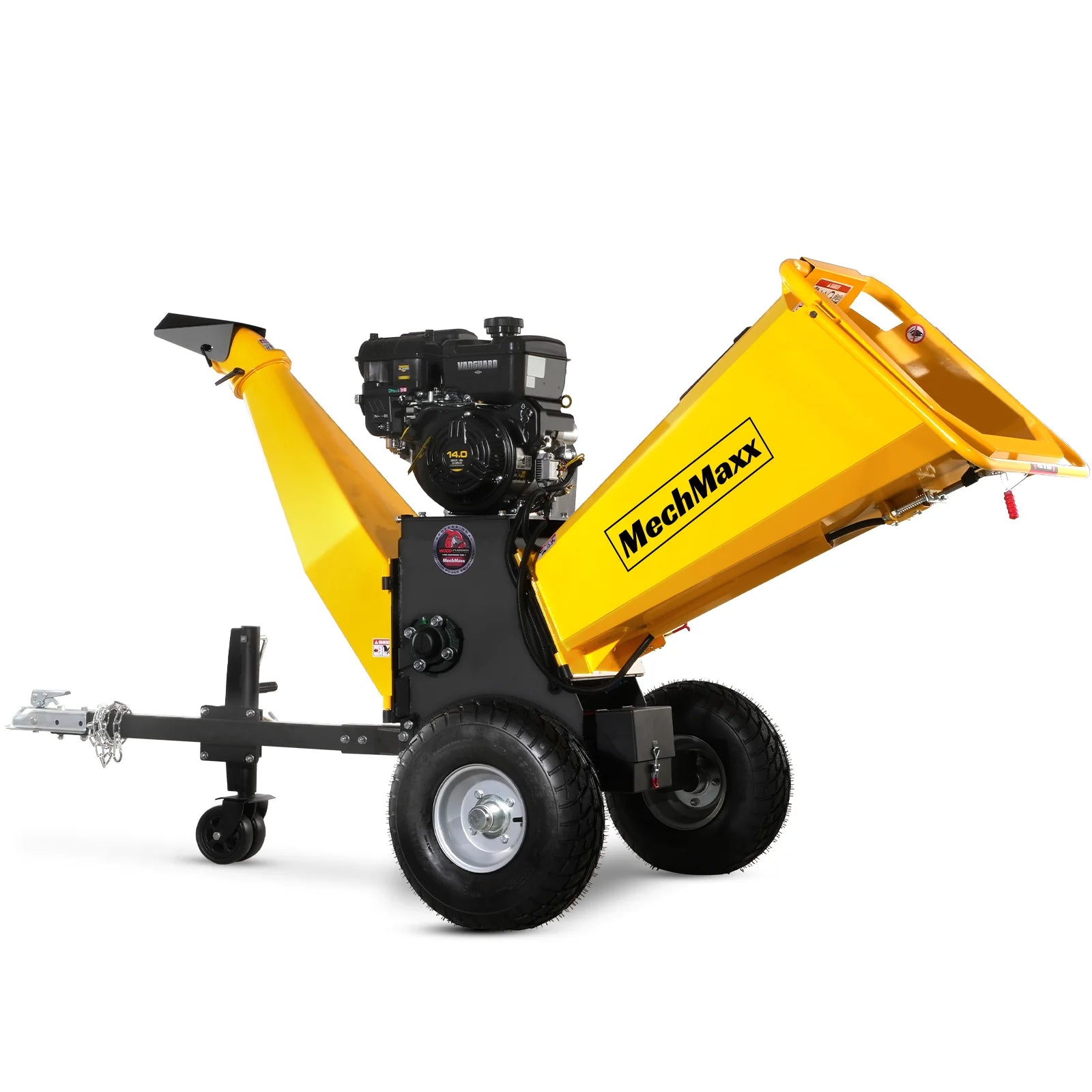 MechMaxx 6 inch E-start B&S VANGUARD 408cc 14hp Gasoline Engine Powered Drum Wood Chipper,   P4206
