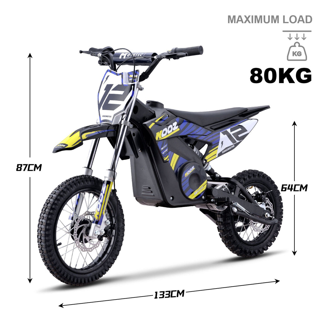 MotoTec 36V/8Ah 1000W (HP112E) Electric Dirt Bike