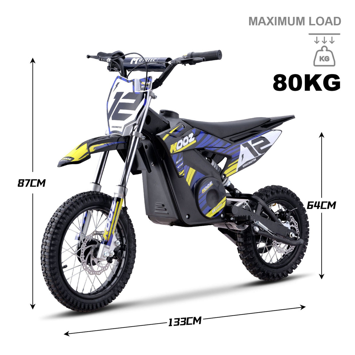 MotoTec 36V/8Ah 1000W (HP112E) Electric Dirt Bike