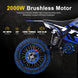 MotoTec Pro 60V/15.6Ah 2000W Off-Road Electric Dirt Bike (HP115E)