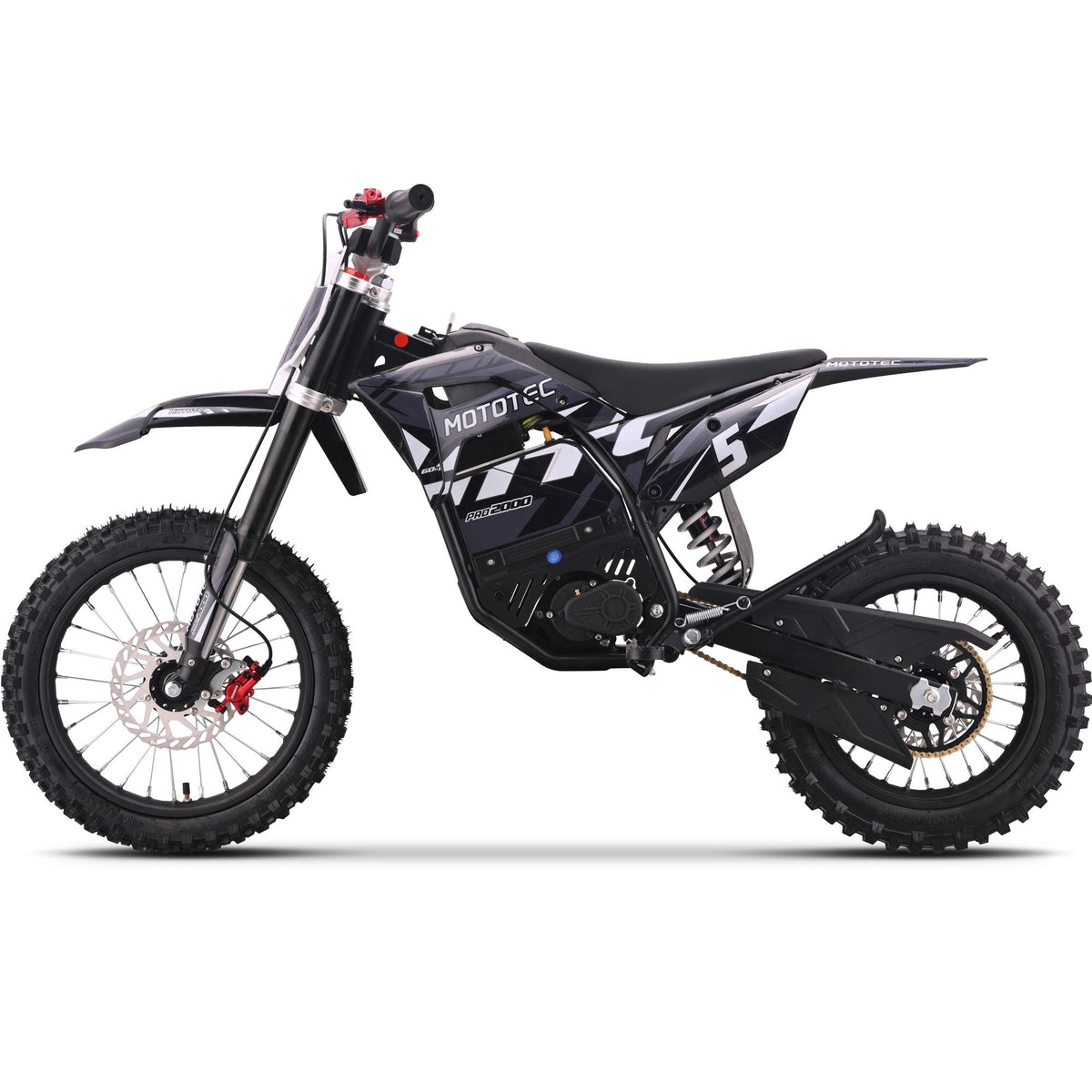 MotoTec Pro 60V/15.6Ah 2000W Off-Road Electric Dirt Bike