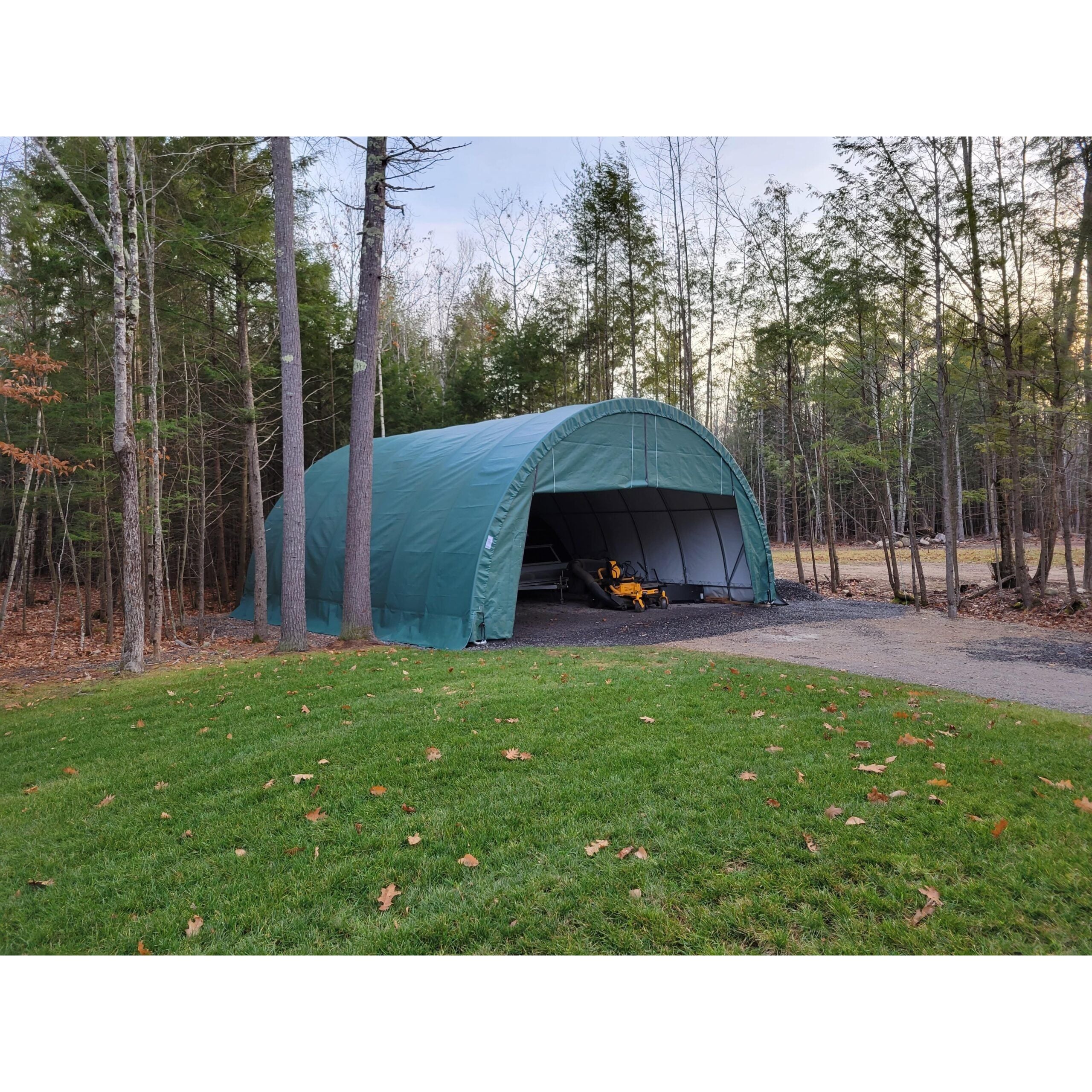 Rhino Shelter Portable Building (Round Style) 30’W x 30’L x 15’H