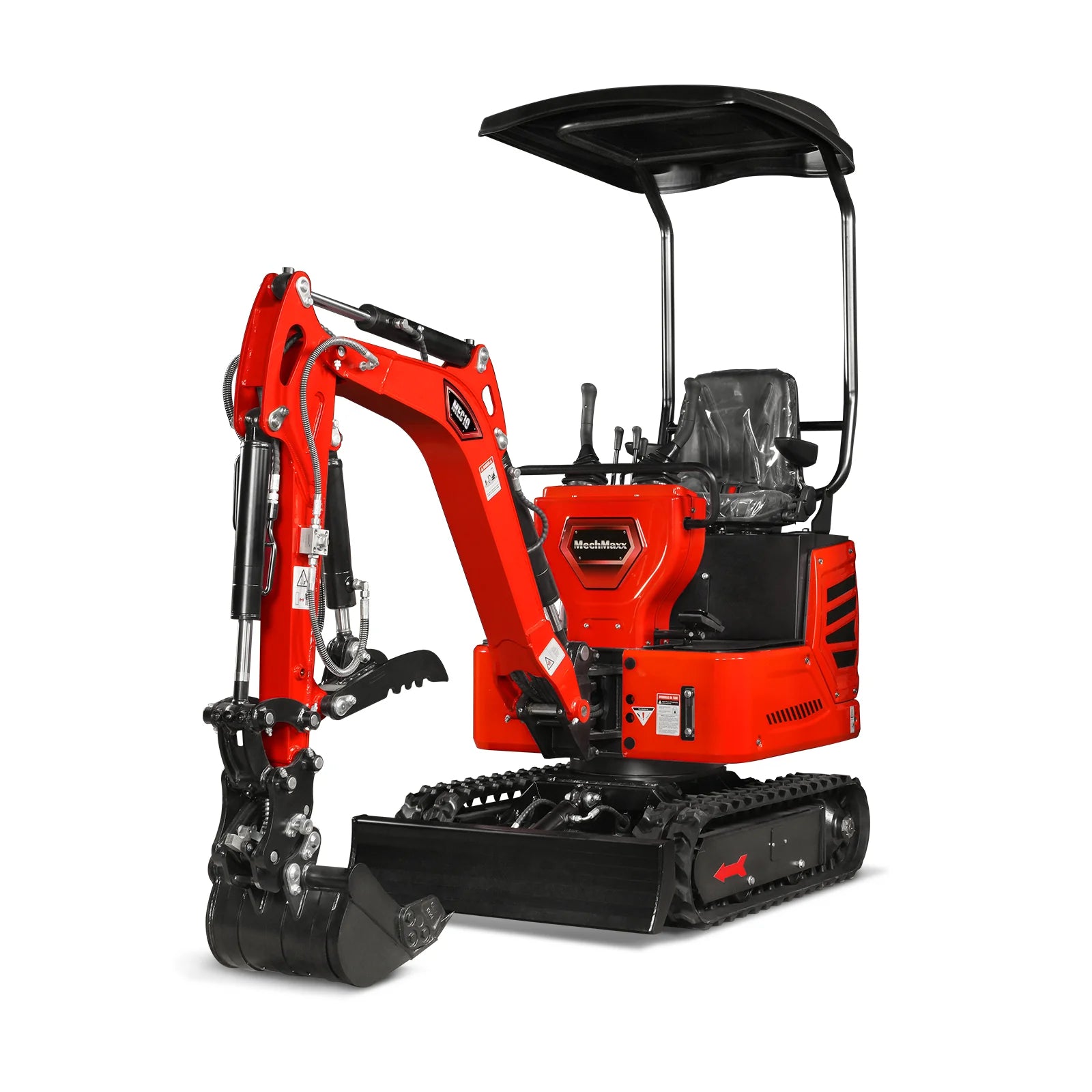 MechMaxx 1 Ton Mini Excavator – Honda GX390 Engine, 65.7" Dig Depth, 2280 lb Compact Mini Excavator (MEC10)
